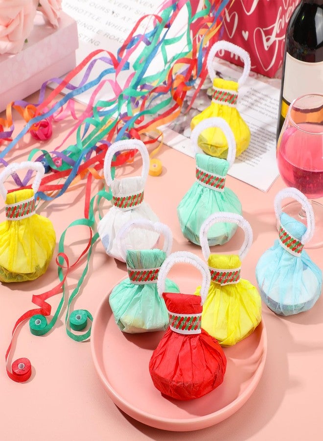 Sosation 150 Pcs Throw Streamers Colorful Hand Held Streamer No Mess Confetti Crackers Party Streamers Wedding Toss for Engagement Graduation Party Favors Shows Supplies - Image 4